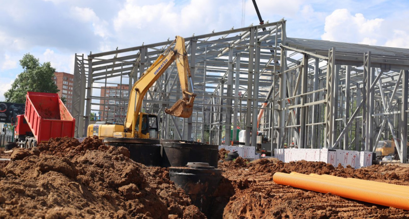 Центр культурного развития в Глазове - в активной фазе строительства