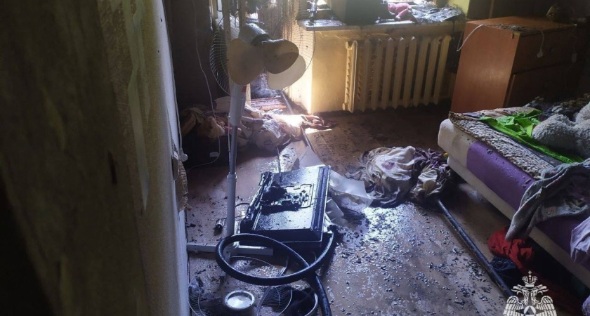 Четырехлетний глазовчанин устроил пожар в многоквартирном доме