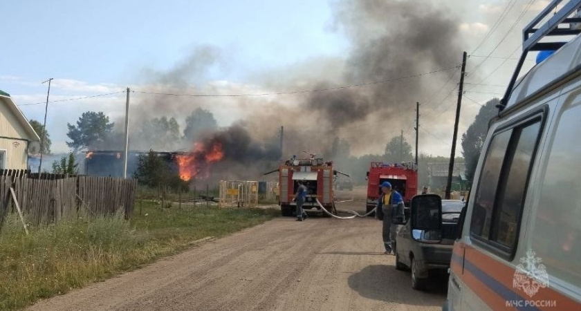 В Удмуртии на пожаре пострадал двухлетний ребенок