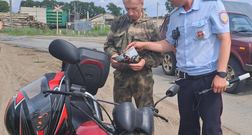 Мотоциклисты на контроле