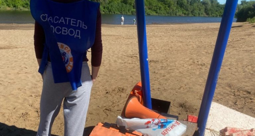 Спасательный пост начал работу на городском пляже в Глазове