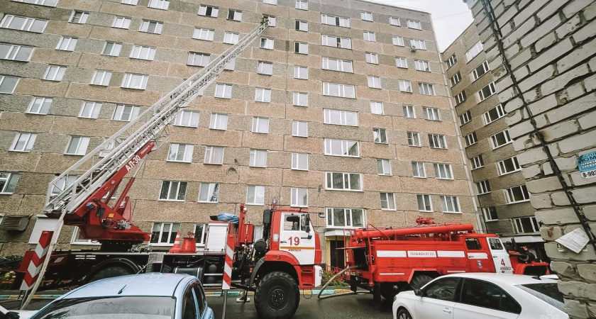 В многоквартирном доме Ижевска случился пожар