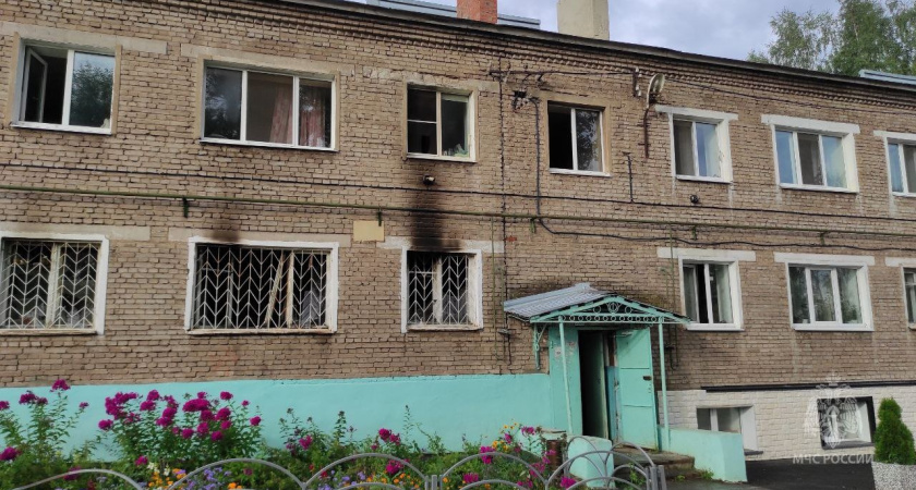 На пожаре в Ижевске погиб мужчина