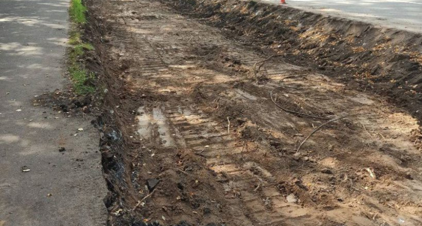 Стартовали дорожные работы на улице Белова в Глазове