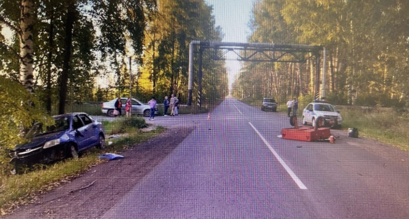 В Глазове мотоблок столкнулся с легковушкой