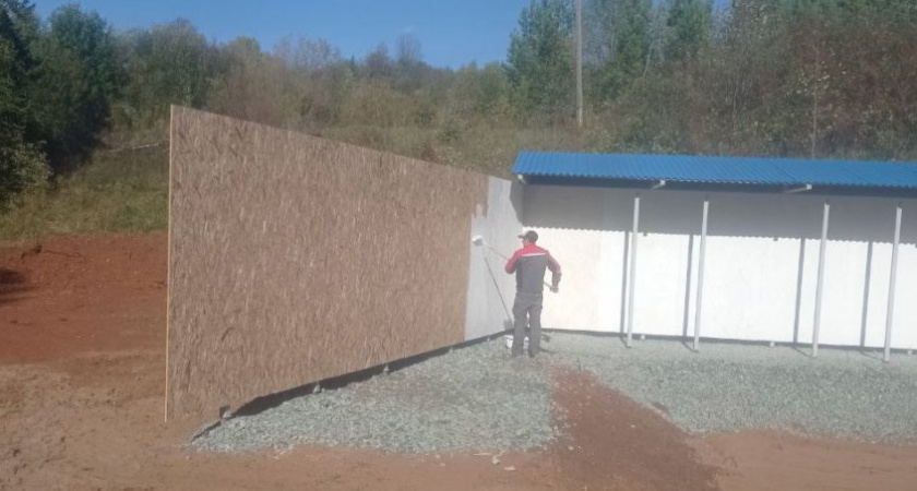В Глазовском районе строят пневматическое биатлонное стрельбище