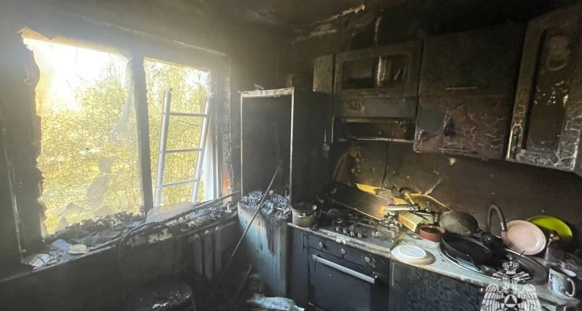 В Ижевске случился пожар в многоквартирном доме