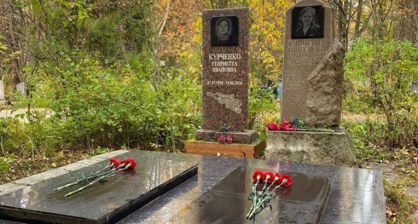 В Глазове привели в порядок могилы бортпроводницы Надежды Курченко и её мамы