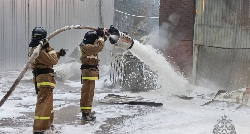 В Удмуртии сгорел склад с лакокрасочной продукцией