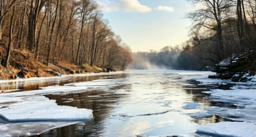 Жителям Удмуртии напоминают об опасности тонкого льда