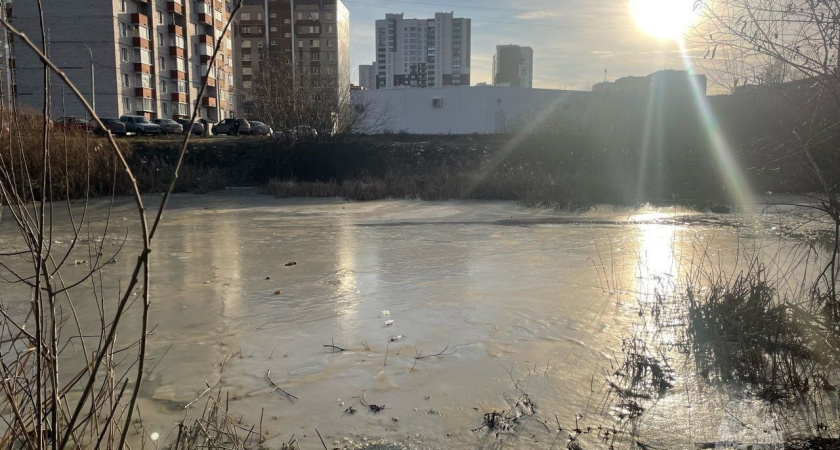Двое детей чуть не погибли в Ижевске на тонком льду