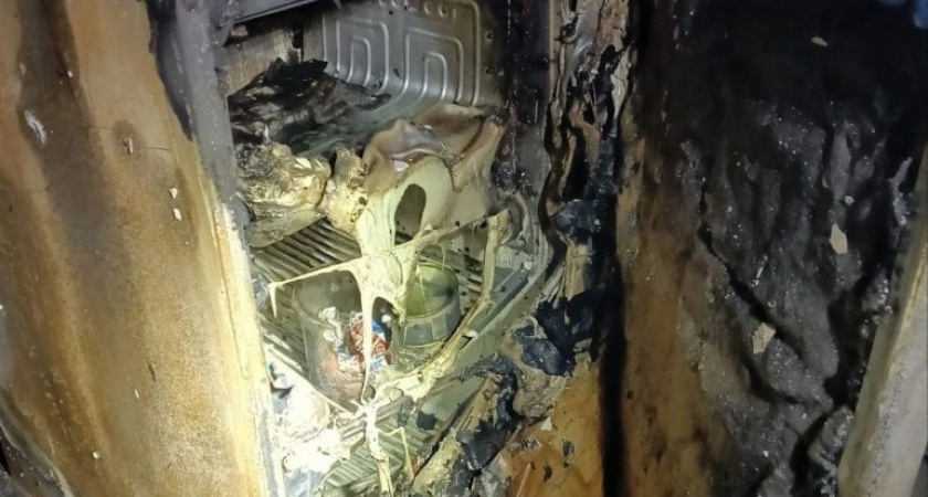 Утечка из газового баллона привела к пожару в Удмуртии