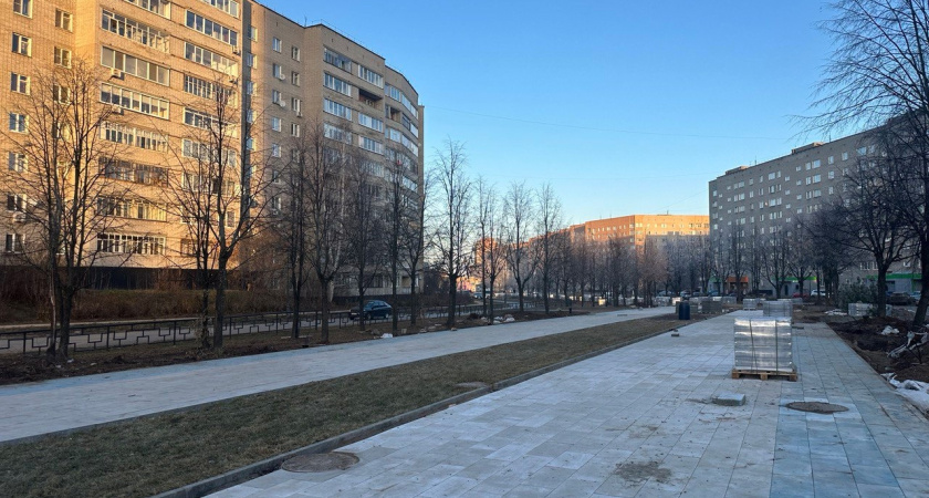 Работы на бульваре Карла Маркса в Глазове завершатся в 2025 году 