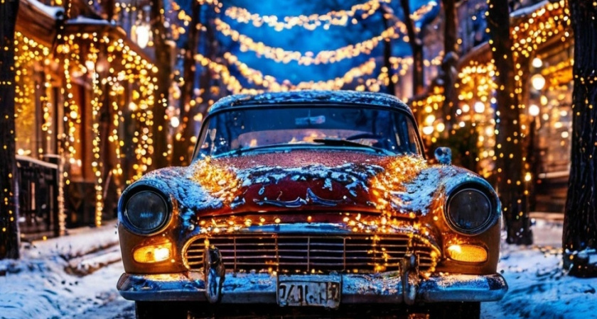 Владельцев автомобилей в России могут оштрафовать на 500 рублей за новогодний декор