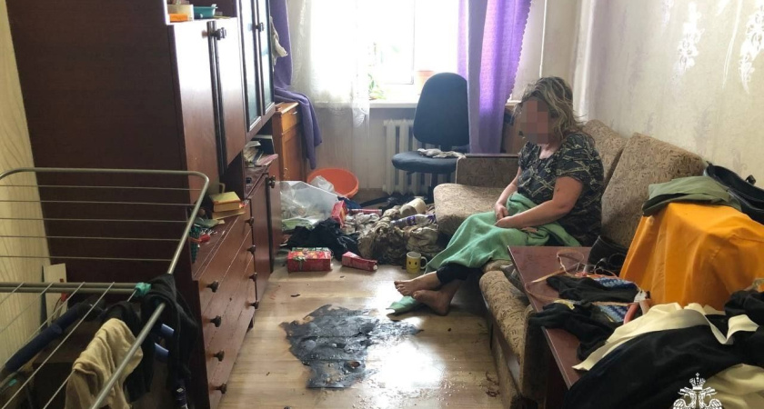 Двух человек спасли на пожаре в Удмуртии