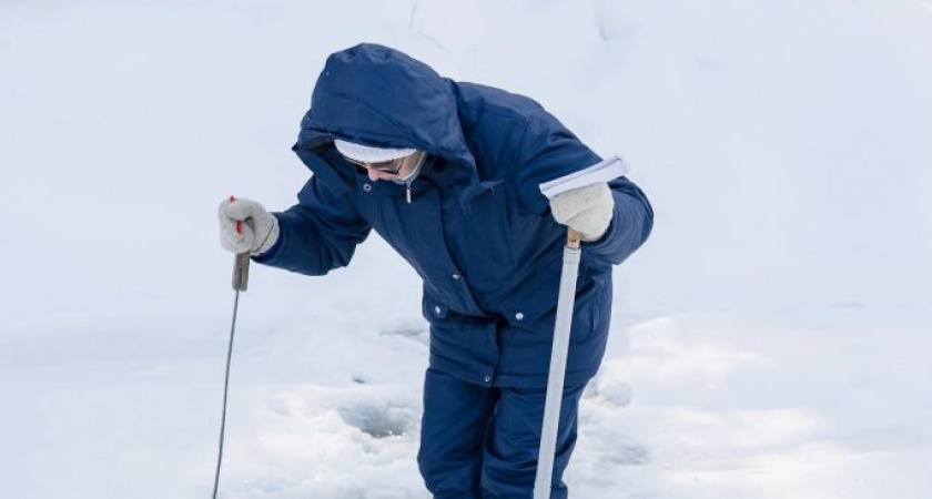Толщина льда на реках Удмуртии ниже нормы