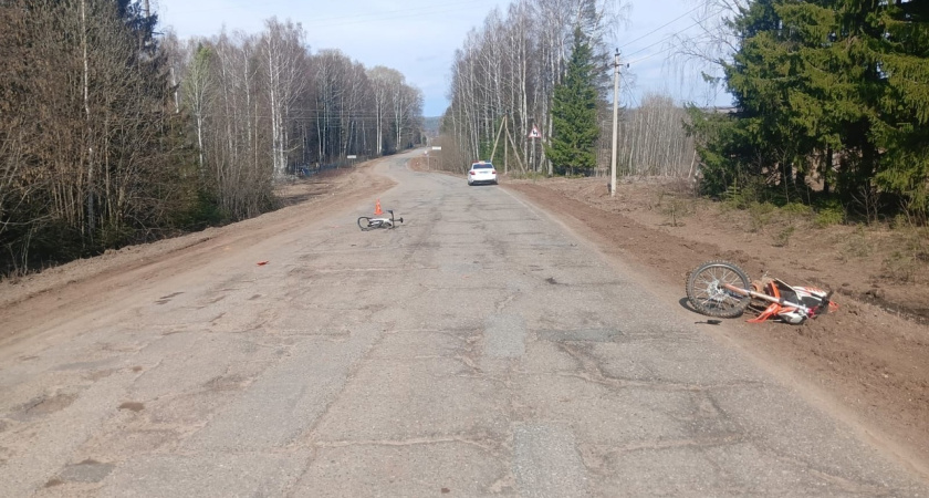 В Глазовском районе под колеса мотоцикла угодил подросток