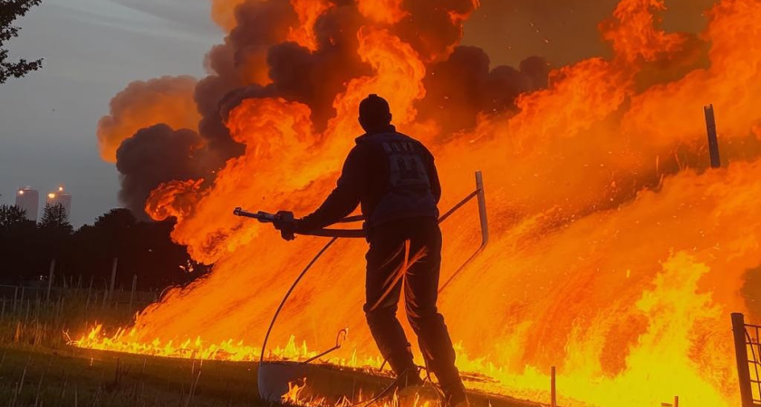 Житель Удмуртии устроил пожар, пытаясь избавиться от клещей