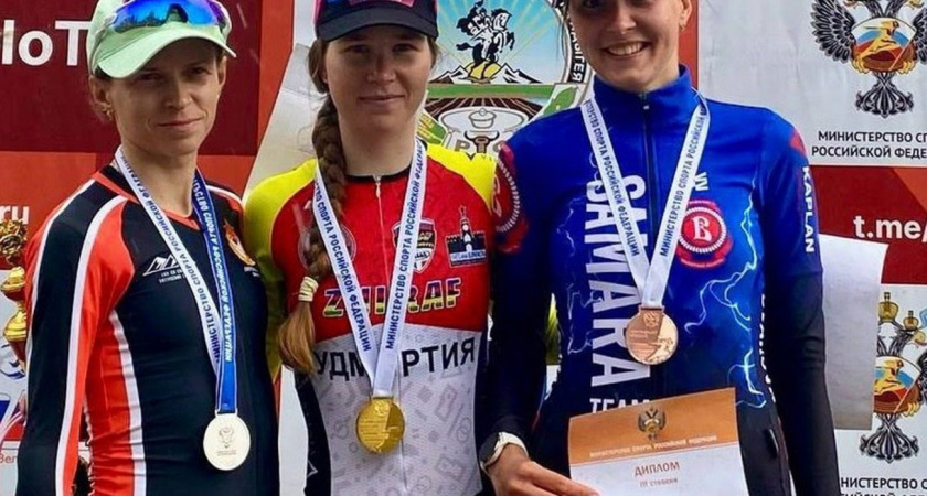 Удмуртская велогонщица заняла первое место на чемпионате России по велоспорту