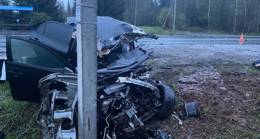 Водитель иномарки погиб в ДТП в Удмуртии
