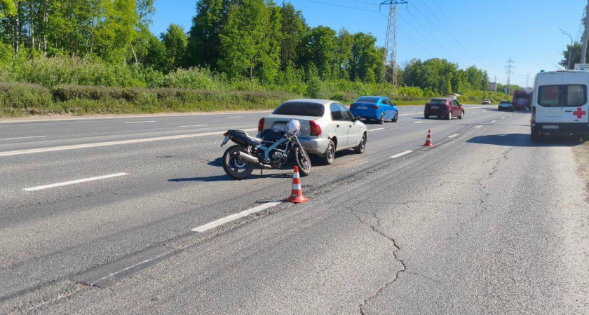 В Удмуртии мотоциклист получил травмы в ДТП