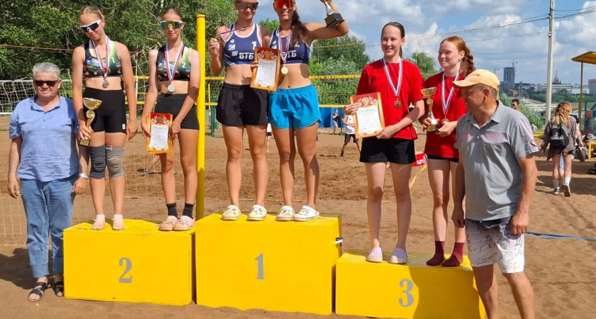 В турнире по пляжному волейболу глазовские спортсменки заняли третье место