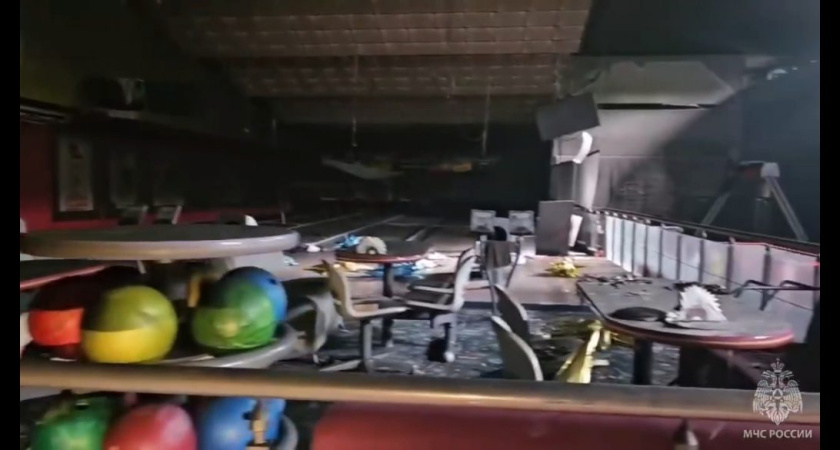 В Глазове случился пожар в развлекательном центре