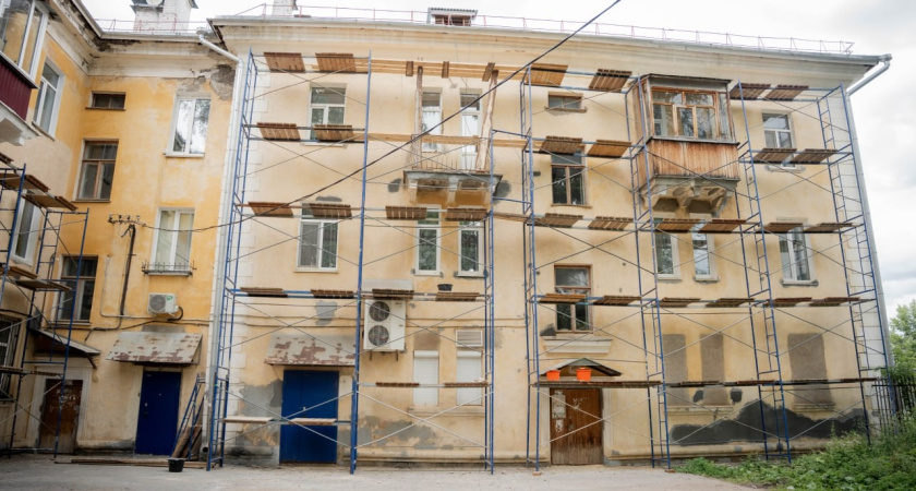 В "Культурном квартале" районе Глазова приведут в порядок фасады пяти домов на улице Кирова