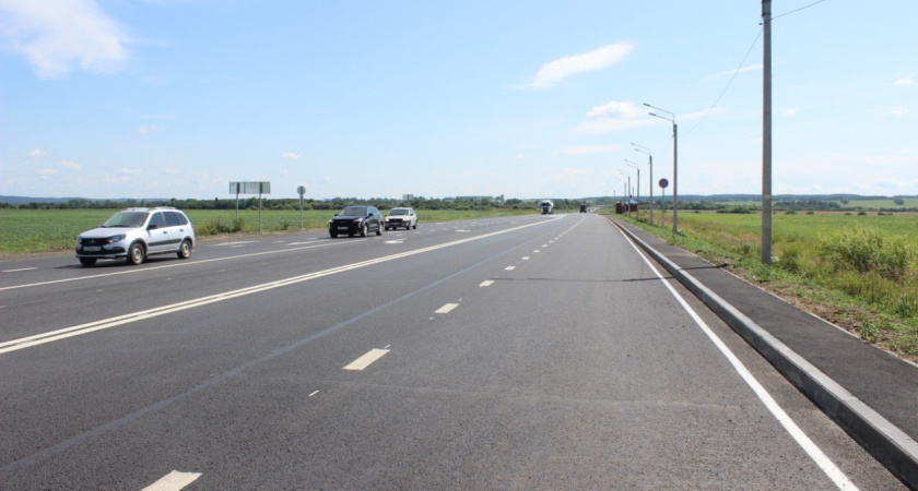 Ремонт четырех участков дороги Игра-Глазов завершили досрочно