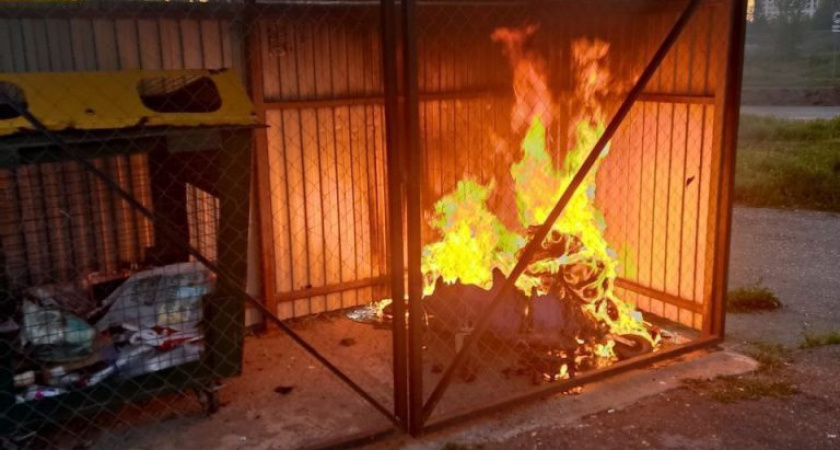 В Удмуртии участились поджоги мусорных площадок