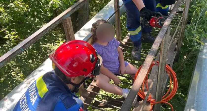 В Удмуртии шестилетняя девочка застряла на мосту