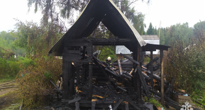 В СНТ «Италмас» Глазовского района произошел пожар из-за удара молнии