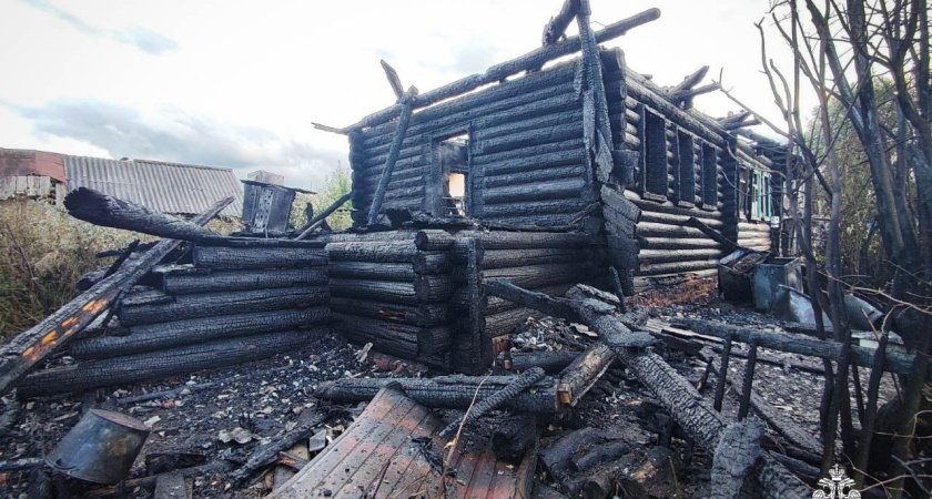 Деревянную избу спалили двое мальчиков из деревни Игринского района