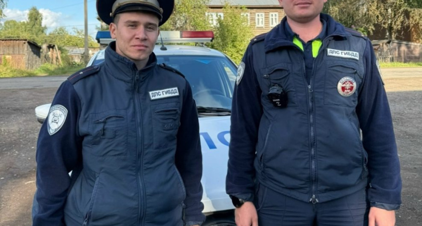 Сотрудники Госавтоинспекции из Балезинского района не оставили семью с детьми на дороге в беде