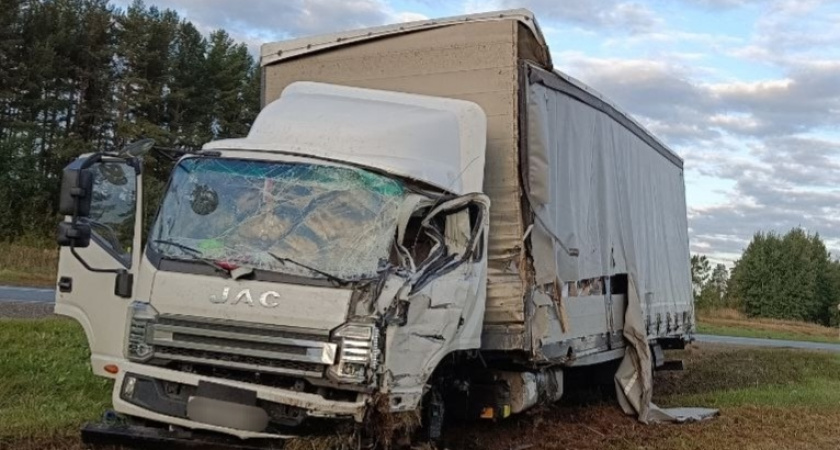 В Удмуртии произошло ДТП с участием двух грузовиков