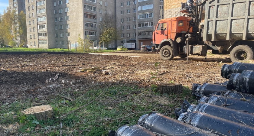 В Глазове начали строить новый участок теплотрассы