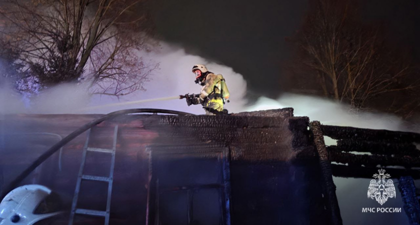В Удмуртии произошел пожар в жилом доме