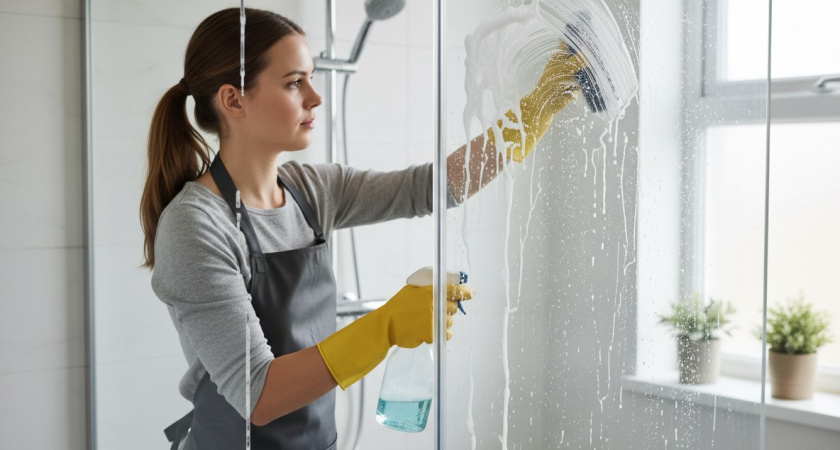 Разводы исчезают за минуты: гостиничный приём возвращает душевой прозрачность - никаких подтеков