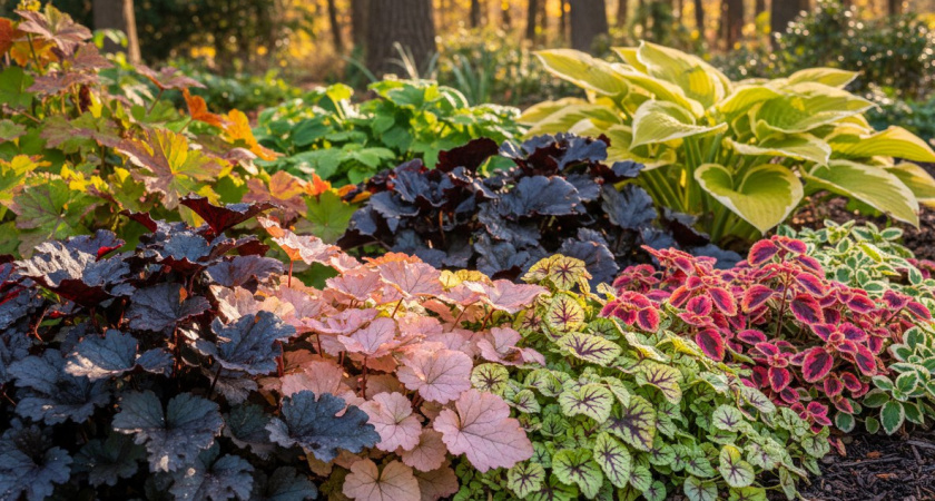 От чёрного бархата до розовых облаков: многолетники с листвой невероятной красоты