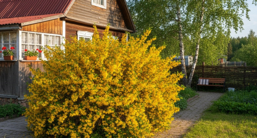 Новый хит для дачи: кустарник, который светится жёлтым  - красив и неприхотлив