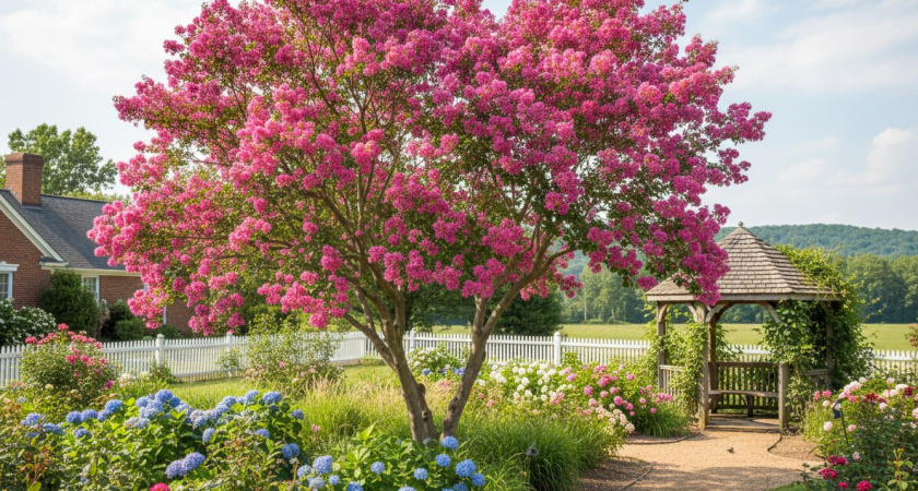 Лиловые облака, алые чаши и гигантские цветы: многолетники, которые украшают сад