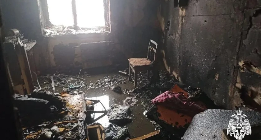 В Удмуртии вспыхнула комната в общежитии из-за непотушенной сигареты