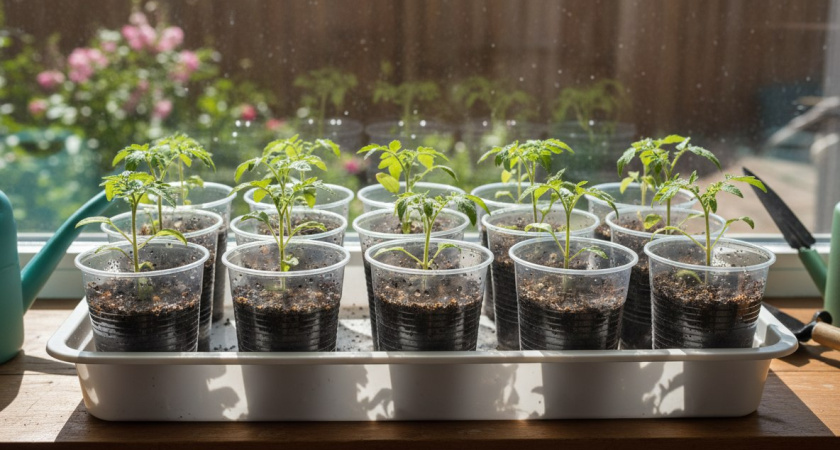 Нашла идеальную тару для рассады: 5 лет выращиваю и бед не знаю - корни мощные, длинные и рассада никогда не вытягивается