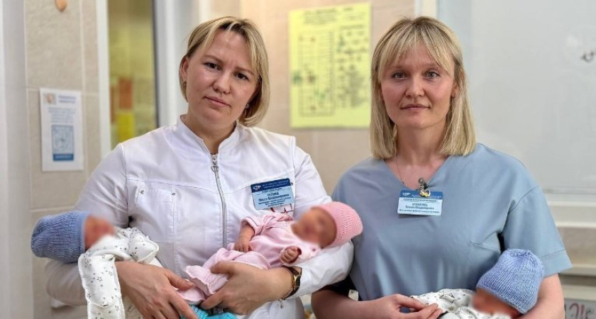 В Удмуртии родилась первая тройня 2026 года
