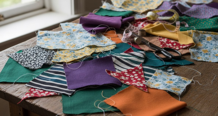 Старые лоскутки не выбрасываю, вот что с ними делаю: простые способы дать обрезкам ткани новую роль в хозяйстве