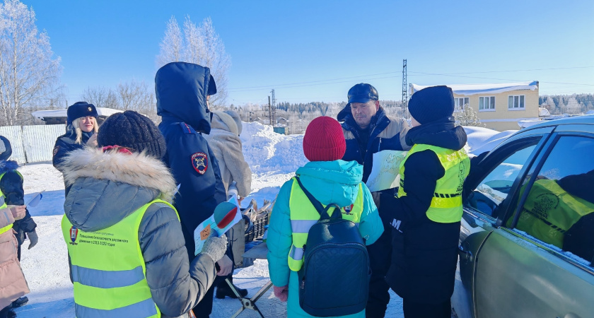 Удмуртские гаишники поздравили водителей с 23 Февраля