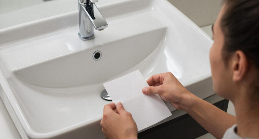 Когда уезжаю из дома, всегда кладу в раковину лист бумаги: рассказываю о своей смекалке