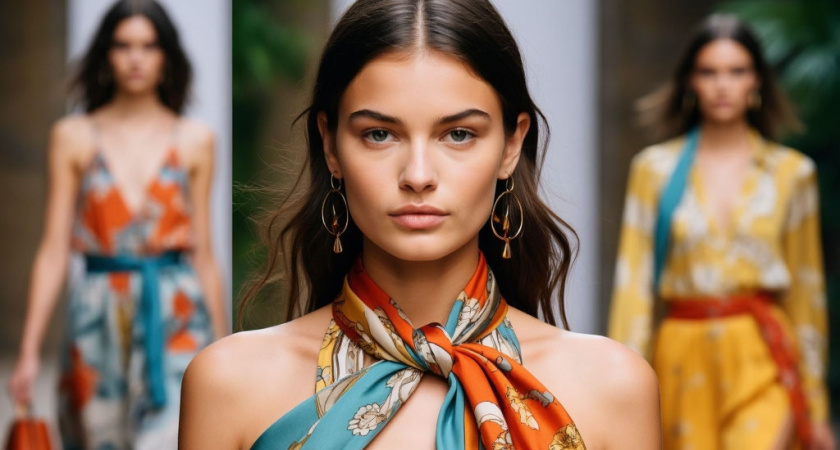 Платок — главный аксессуар сезона: гид по модным образам весна-лето 2026