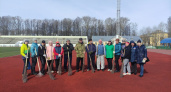 Сотрудники ДЮШ №1 привели в порядок городской стадион