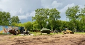 В Глазове приступили к благоустройству парка "Патриот"